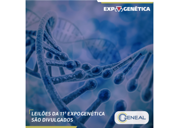 Leilões da 11ª Expogenética são divulgados